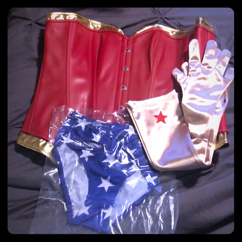 Wonder Woman Themed Corset Costume